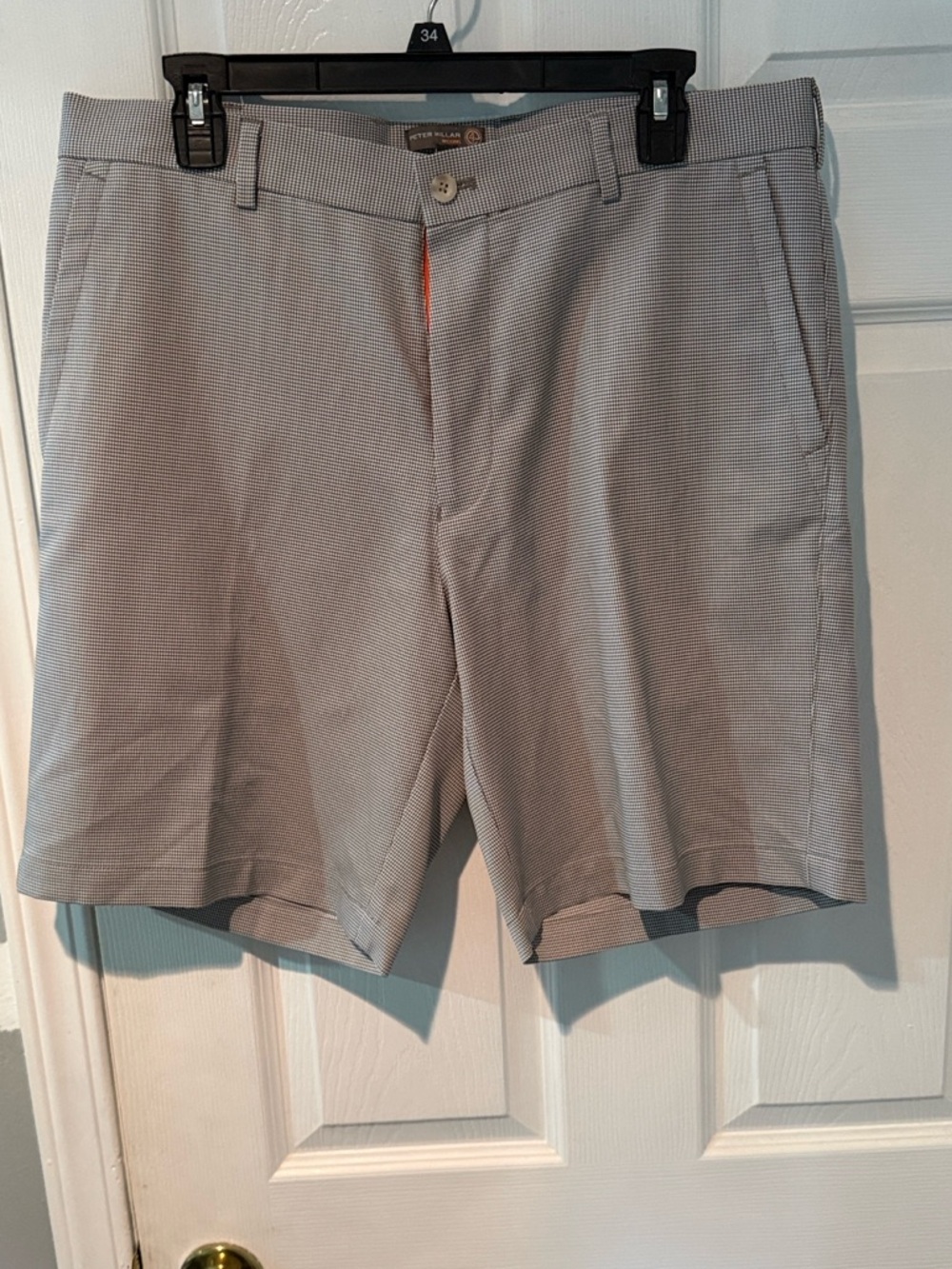 Peter Millar Light Gray Micro-Pattern Men’s Shorts
